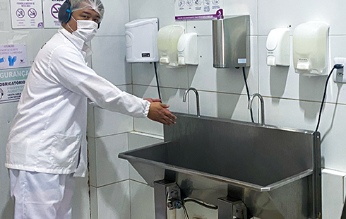 非常に高い水準の衛生管理